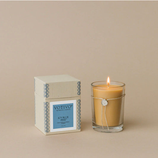 Votivo - 6.8oz Aromatic Candle-Icy Blue Pine