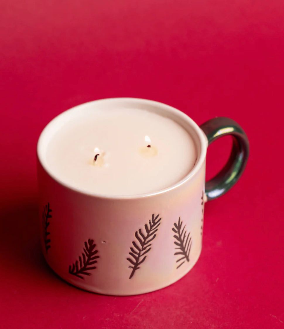 Paddywax - Cypress & Fir - 8oz White Ceramic Mug