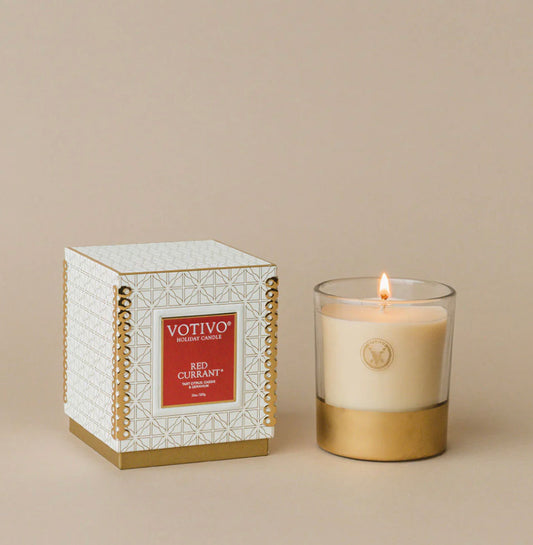 Votivo- Holiday 10oz Candle-Red Currant