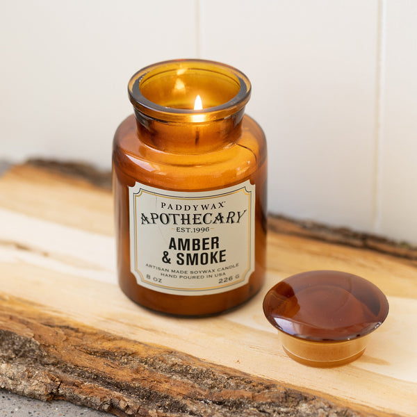 Paddywax - Apothecary - Amber + Smoke 8oz Candle