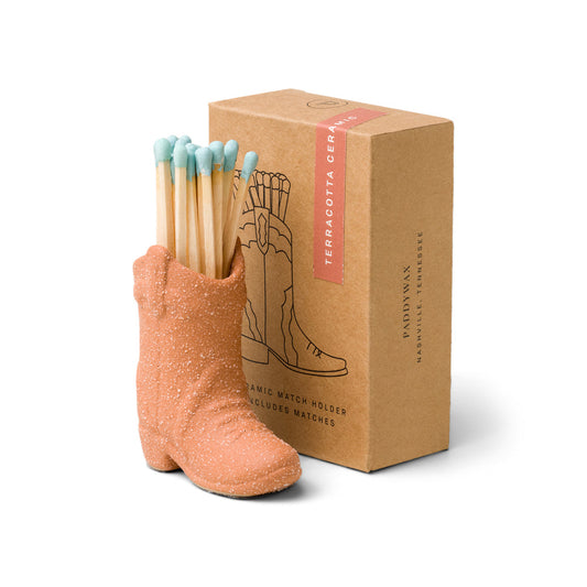 Paddywax - Terracotta Cowboy Boot Matches