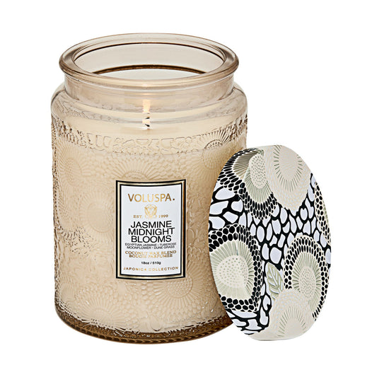 Voluspa - Jasmine Midnight Blooms Large Jar Candle