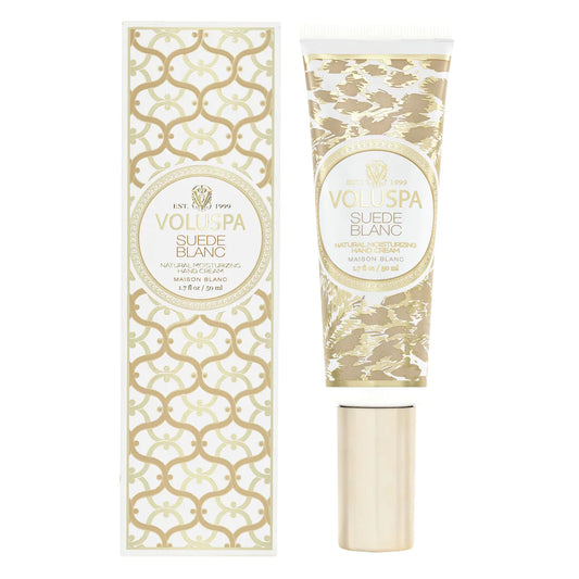 Voluspa - Suede Blanc Natural Moisturizing Hand Cream